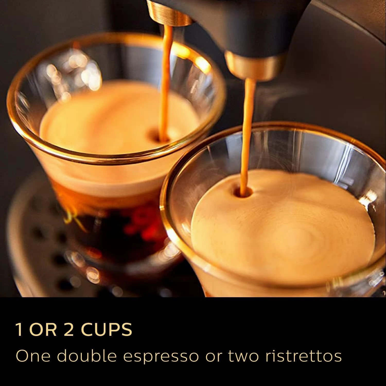 Philips L'OR Barista Sublime Capsule Coffee Machine - Double Shot, 1 or 2 Cups, Full Coffee Menu, Black (LM9012/60)