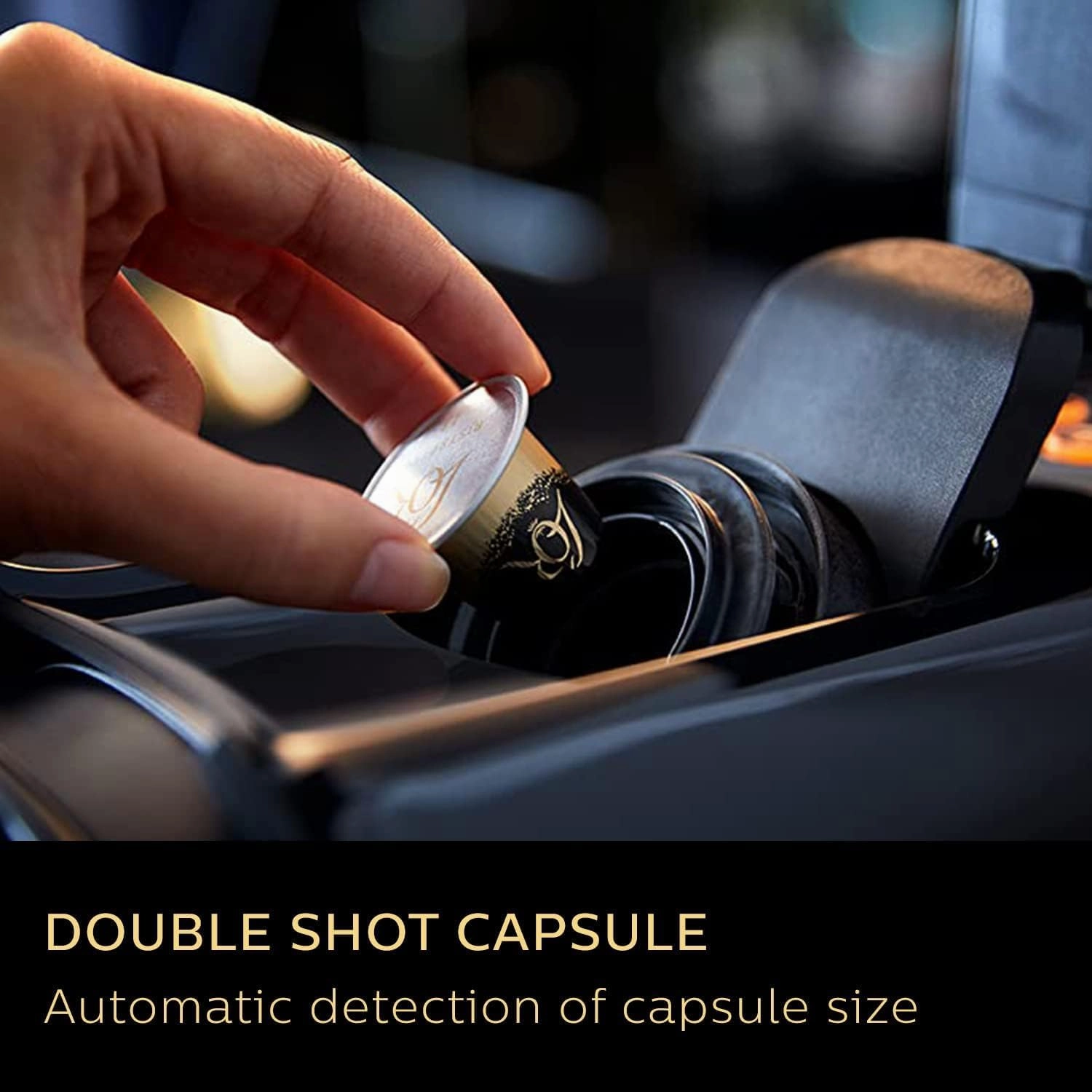 Philips L'OR Barista Sublime Capsule Coffee Machine - Double Shot, 1 or 2 Cups, Full Coffee Menu, Black (LM9012/60)