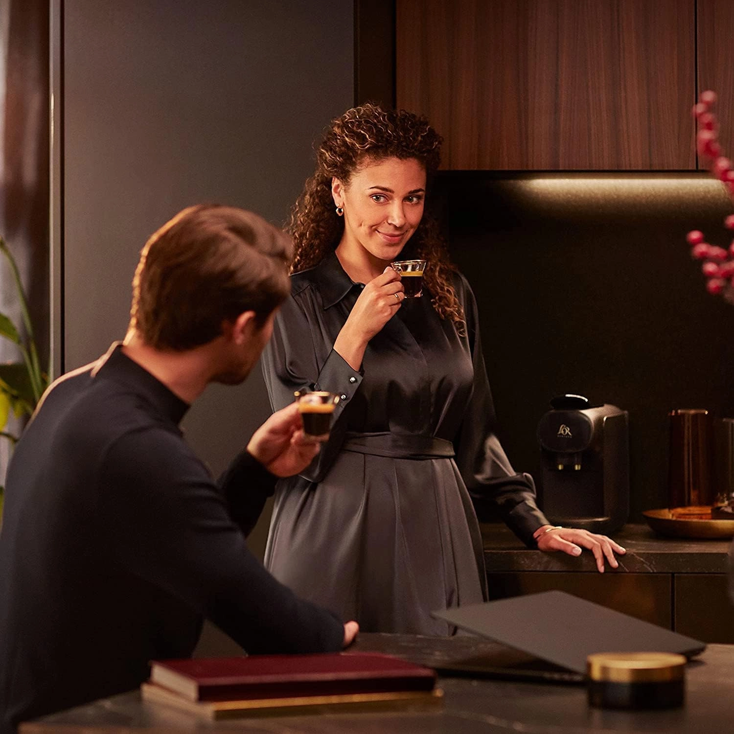 Philips L'OR Barista Sublime Capsule Coffee Machine - Double Shot, 1 or 2 Cups, Full Coffee Menu, Black (LM9012/60)