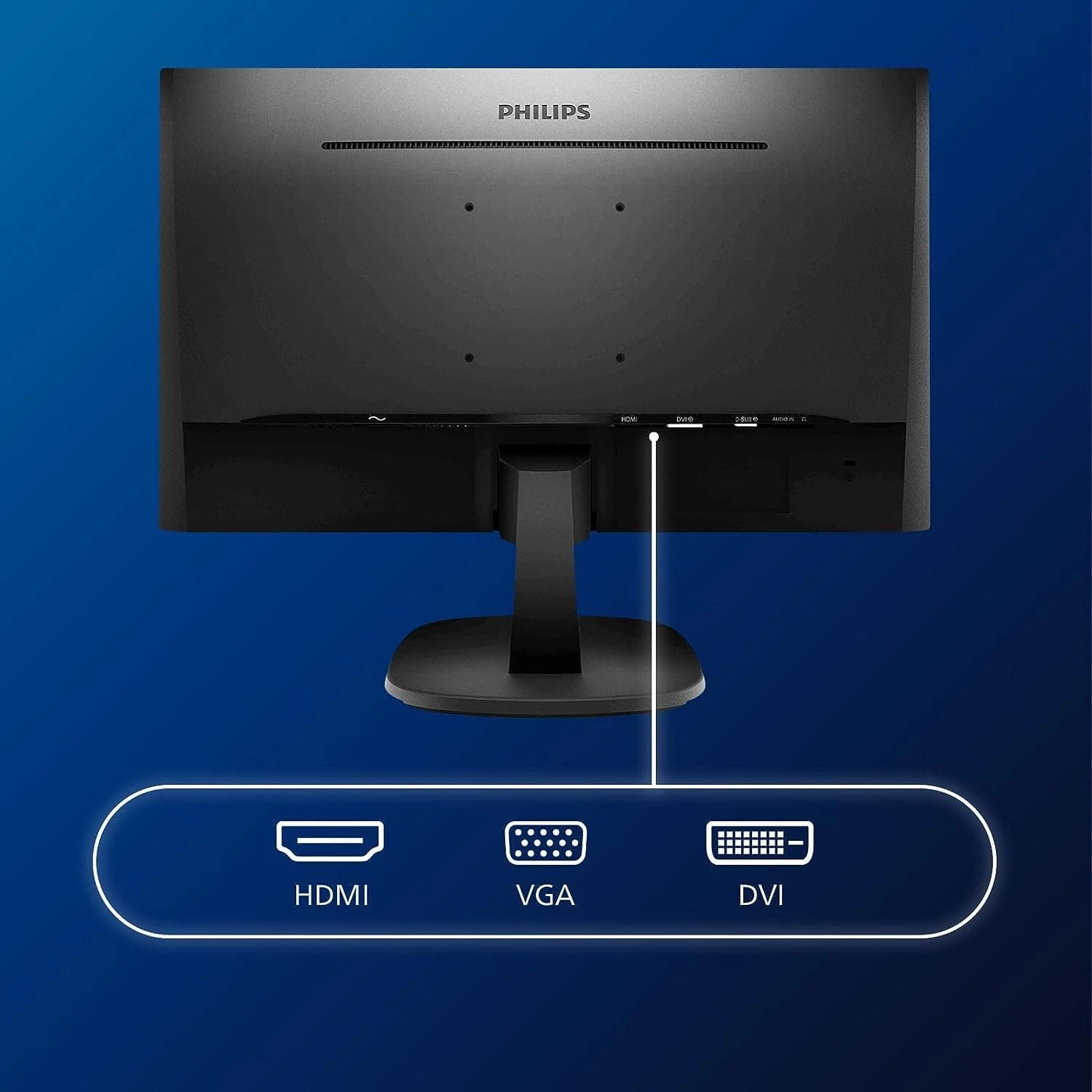 Philips V Line ( 243V7QDAB/69) , 23.8" Full HD LED Computer Monitor - Black