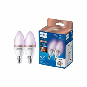 Philips WiZ E14 Colour Smart LED Wi-Fi Candle Bulbs - 2 Pack phone accessories, mobile phone cases, best charging cable