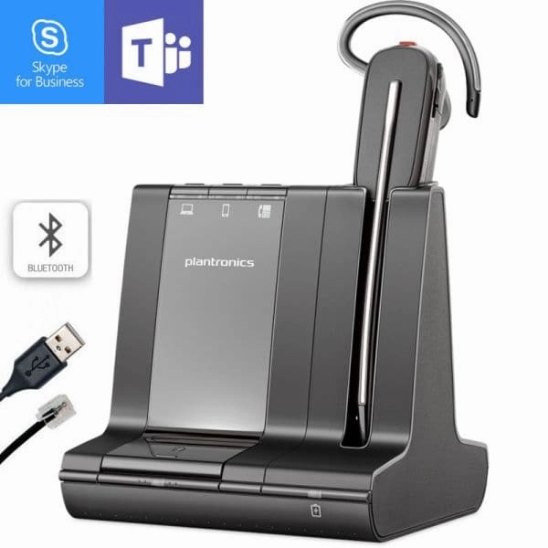 Plantronics Savi 8240-M (Poly) CDM USB-A | Office Convertible Wireless Headset | DECT, EMEA