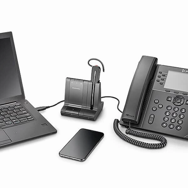 Plantronics Savi 8240-M (Poly) CDM USB-A | Office Convertible Wireless Headset | DECT, EMEA