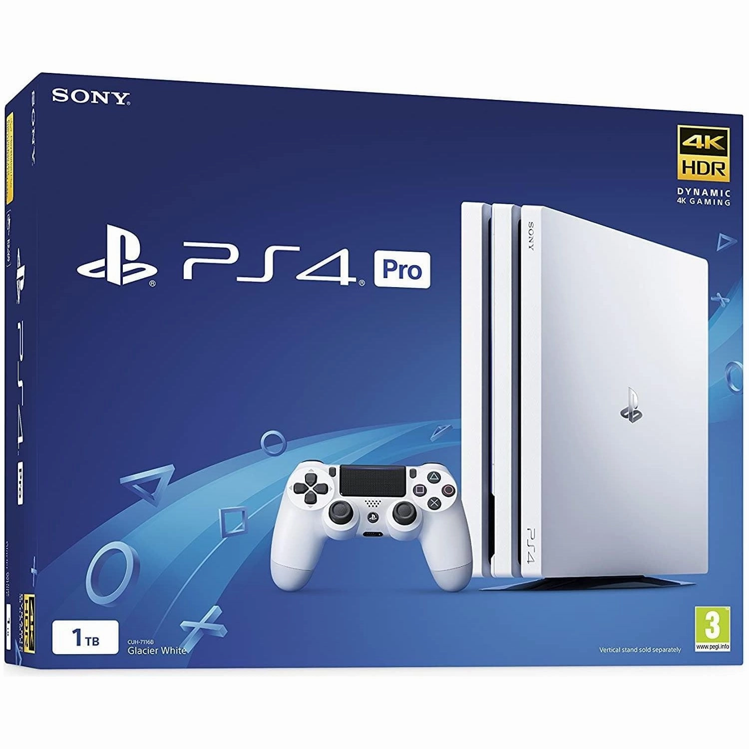PlayStation 4 Pro Console 1TB Glacier White