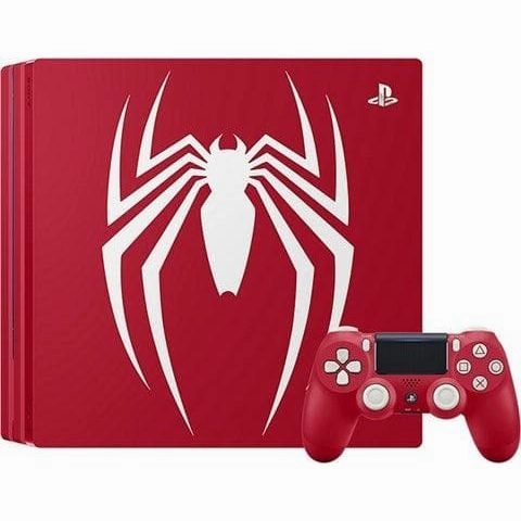 PlayStation 4 Pro Console, 1TB Spider-Man Red - Limited Edition nintendo switch,game console accessories,wireless controllers,gaming system