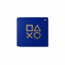 PlayStation 4 Slim Console, 500GB, Days of Play Blue Edition (1 Controller)