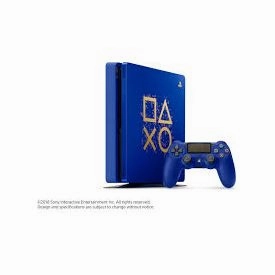 PlayStation 4 Slim Console, 500GB, Days of Play Blue Edition (1 Controller)
