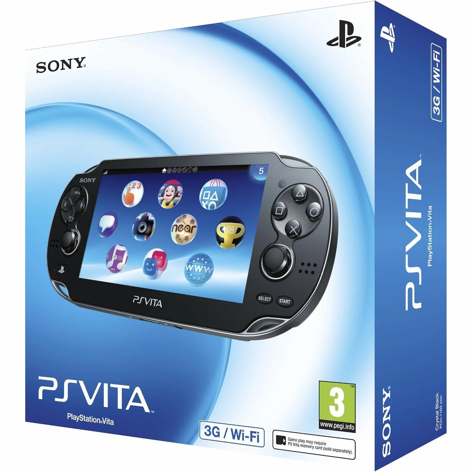 PlayStation Vita Console Black  3G & WiFi Portable Gaming