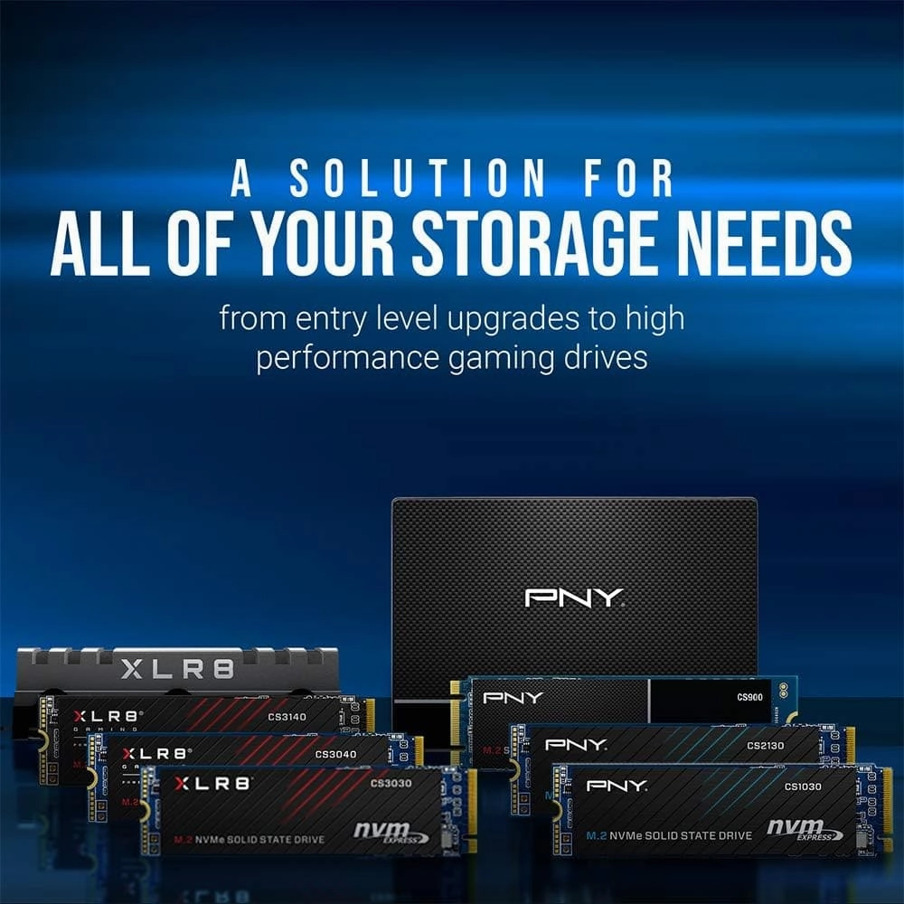 PNY CS900 Internal SSD SATA III, 2.5 Inch, 1TB, Read speed up to 535MB/s