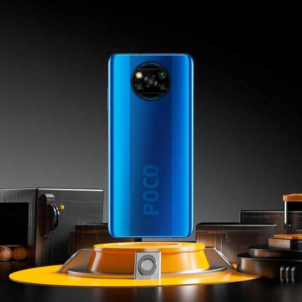 POCO X3 NFC - 6 64GB Smartphone , 6.67 Snapdragon 732G, 64MP AI Penta-Camera, 5160mAh, Cobalt Blue