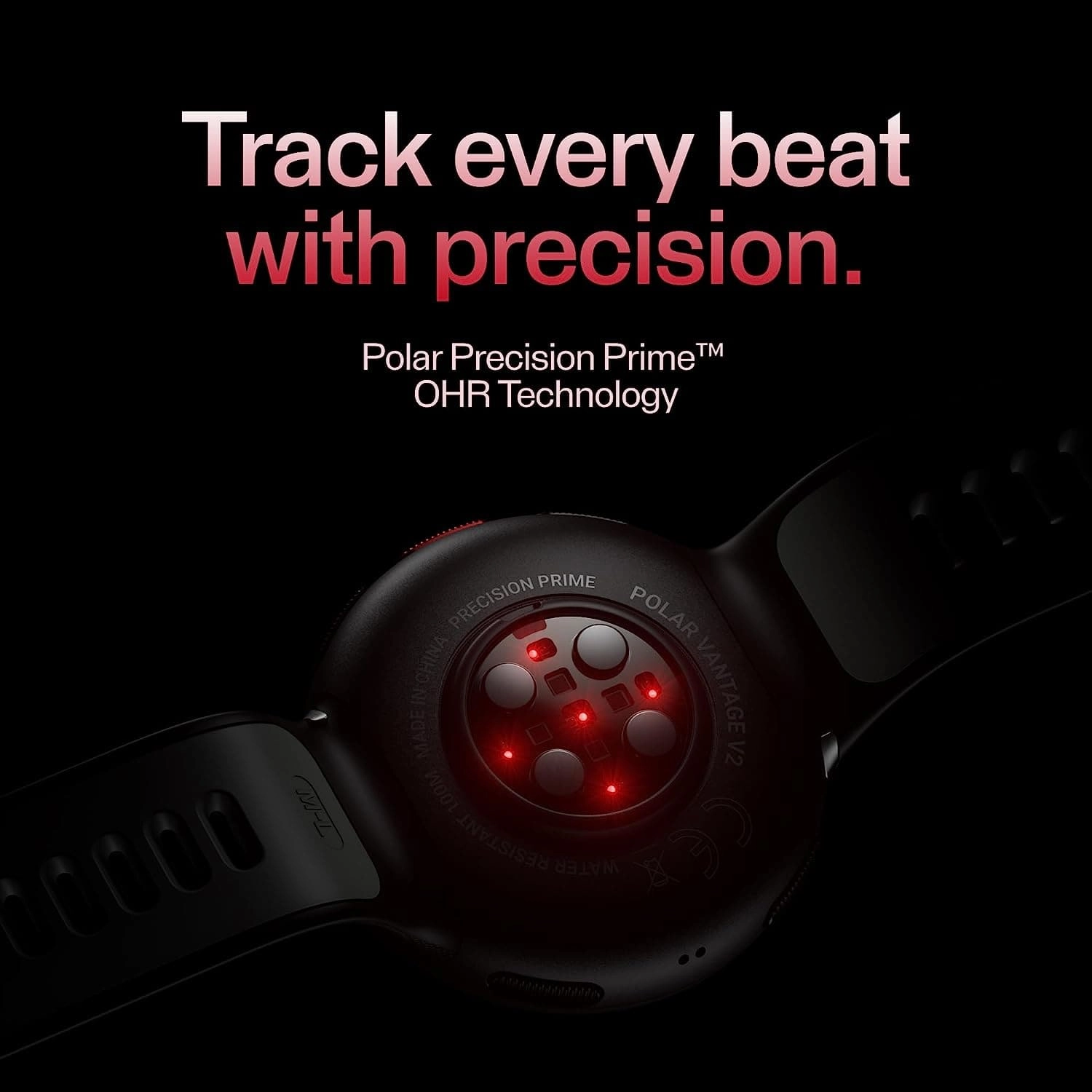 Polar Vantage V2 - Premium Multisport GPS Watch - Red