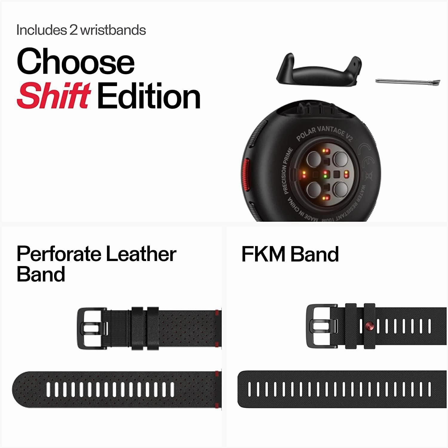 Polar Vantage V2 Shift Edition - Premium Multisport GPS Smartwatch