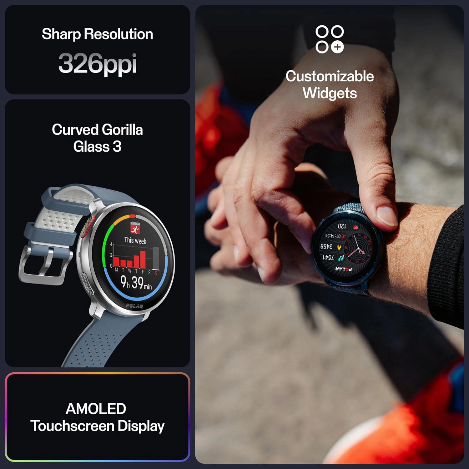 Polar Vantage V3 GPS Multisport Watch  Advanced Heart Rate, Offline Maps, Navigation & Long Battery Life  Ideal for Running & Triathlon