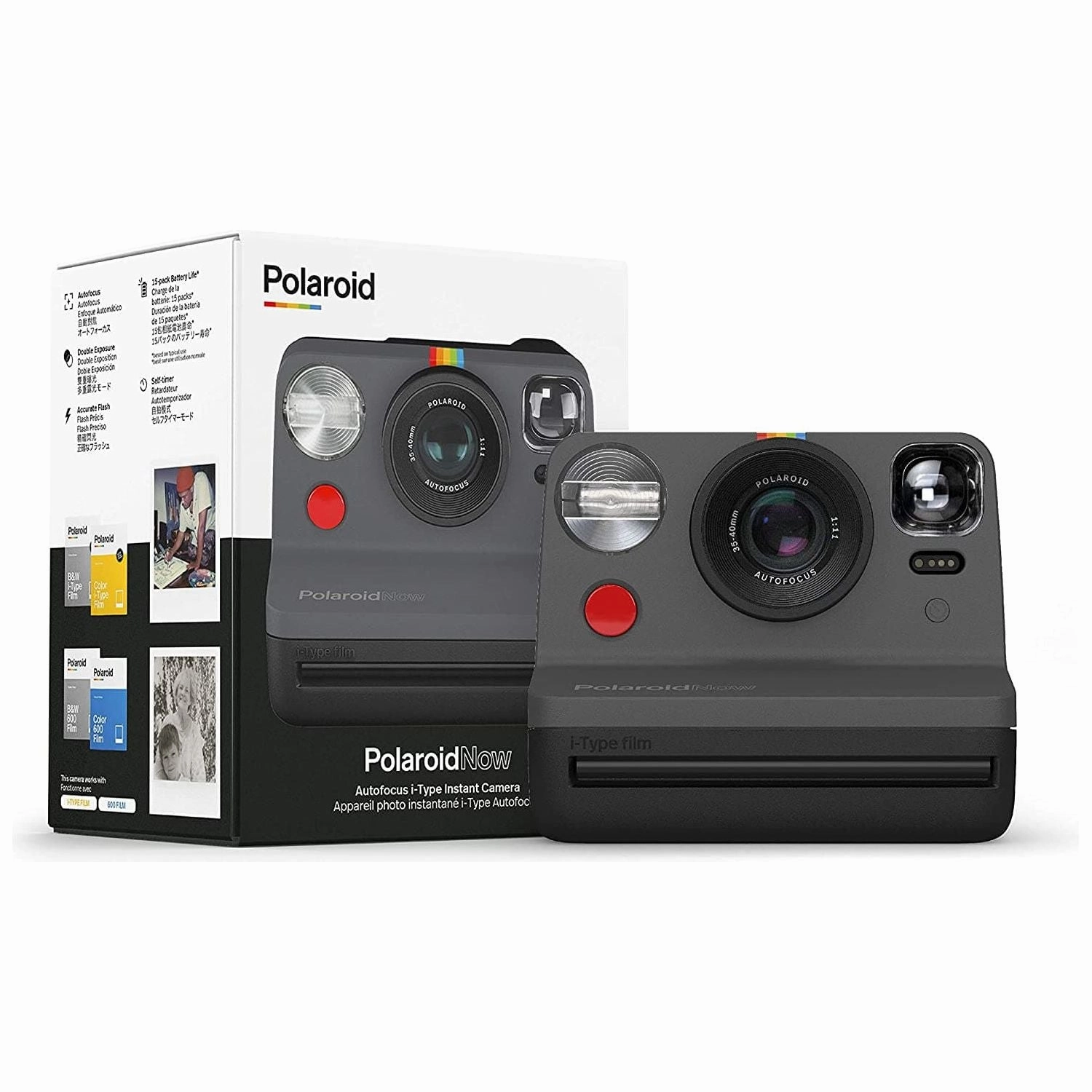 Polaroid Now Instant Camera i-Type - Black - 9028