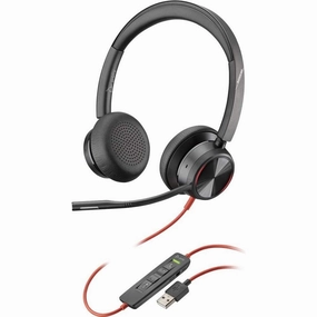 Poly - Blackwire 8225 Wired Headset with Boom Mic (Plantronics) - Dual-Ear (Stereo) Computer-Headset, USB-A to Connect to your PC/Mac, Active Noise Canceling, Works with Teams (Certified), Zoom & more home and kitchen gadgets, smart home electronics, k