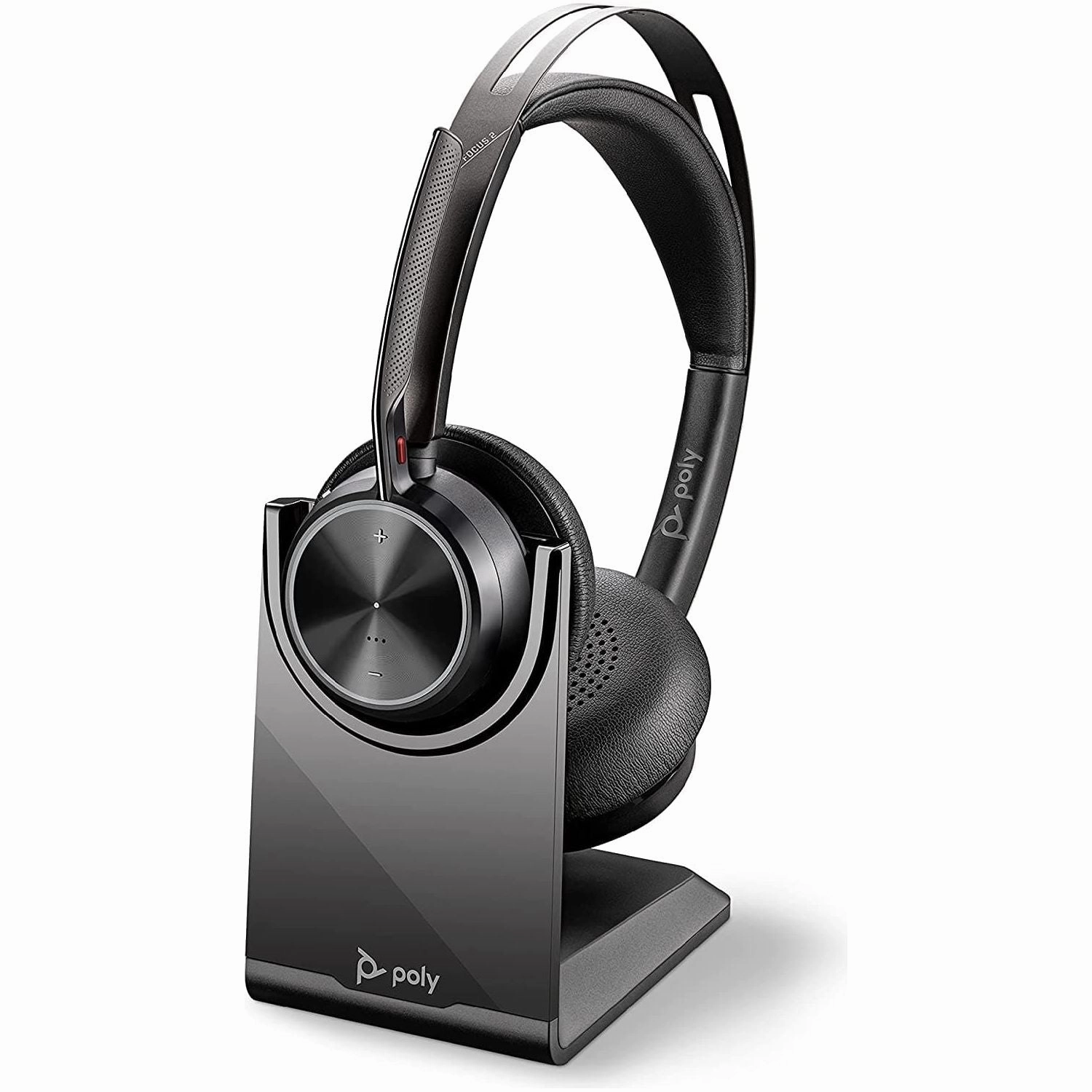 Poly - Voyager Focus 2 UC Bluetooth Headset   Charging Cradle (Plantronics) bluetooth headphones, cheap wireless headphones, headphones with mic