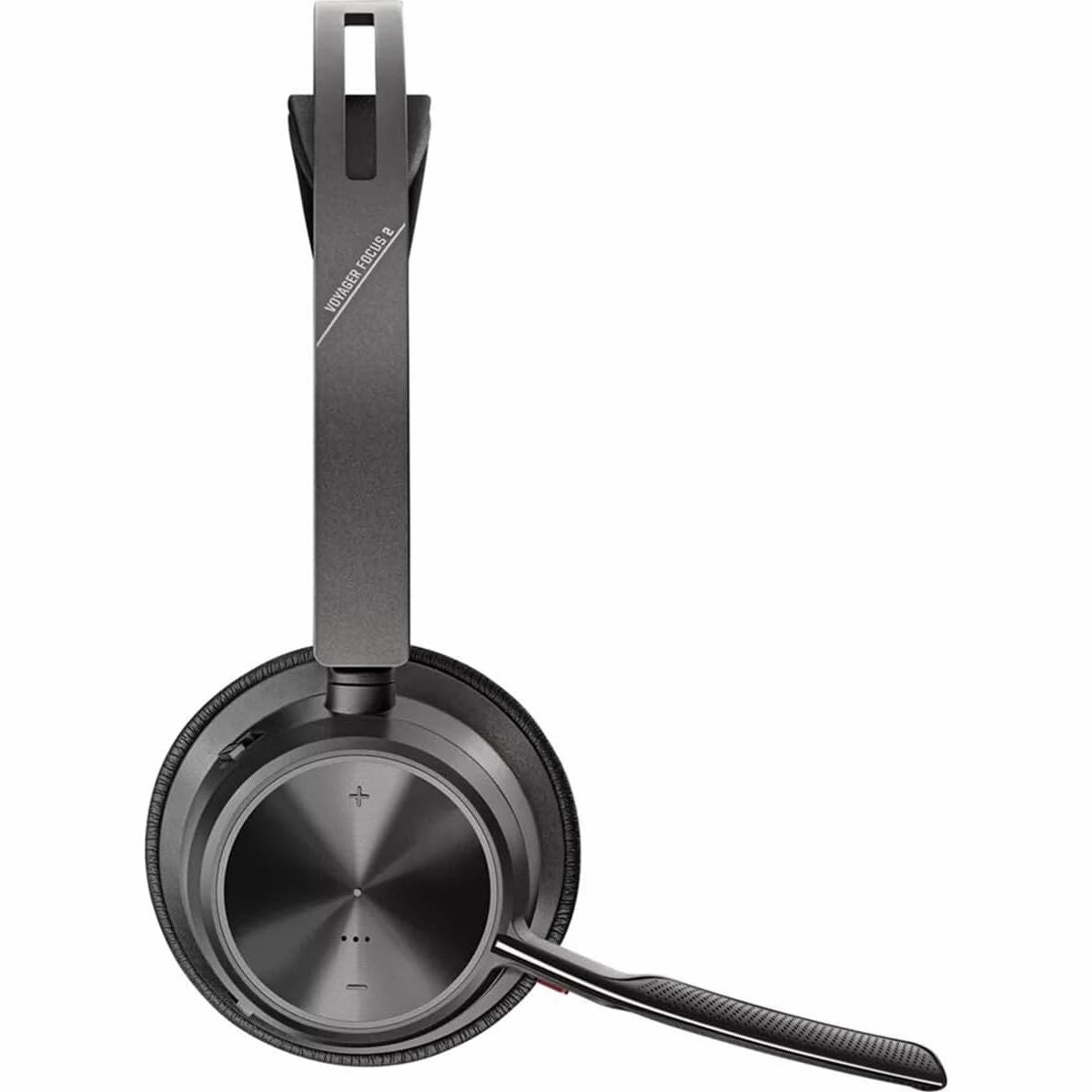 Poly - Voyager Focus 2 UC USB-C Headset with Stand (Plantronics) - Bluetooth Dual-Ear (Stereo) Headset with Boom Mic - USB-C PC/Mac Compatible - Active Noise Canceling - Works with Teams (Certified)