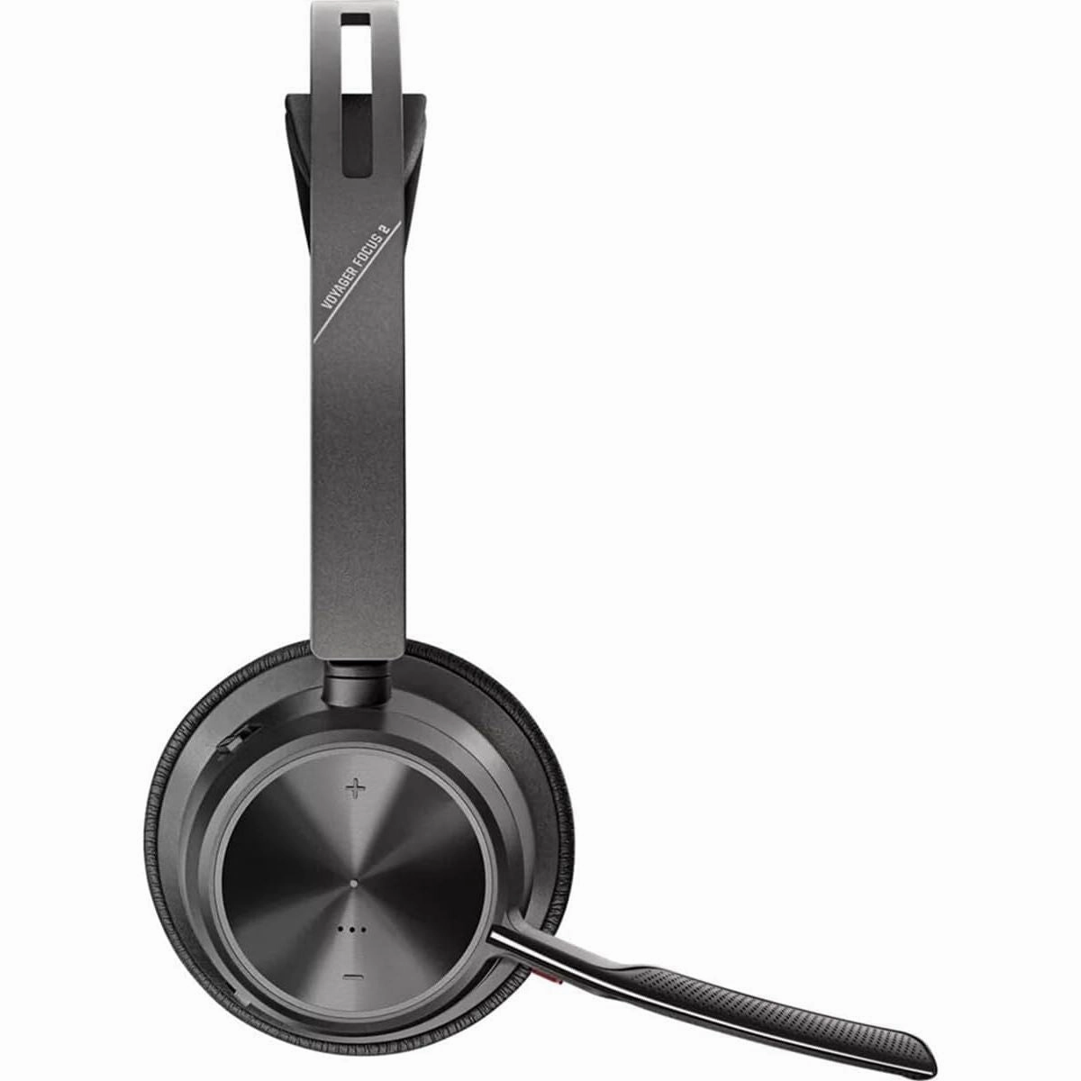 Poly - Voyager Focus 2 UC USB-C Headset with Stand (Plantronics) - Bluetooth Dual-Ear (Stereo) Headset with Boom Mic - USB-C PC/Mac Compatible - Active Noise Canceling - Works with Teams (Certified)