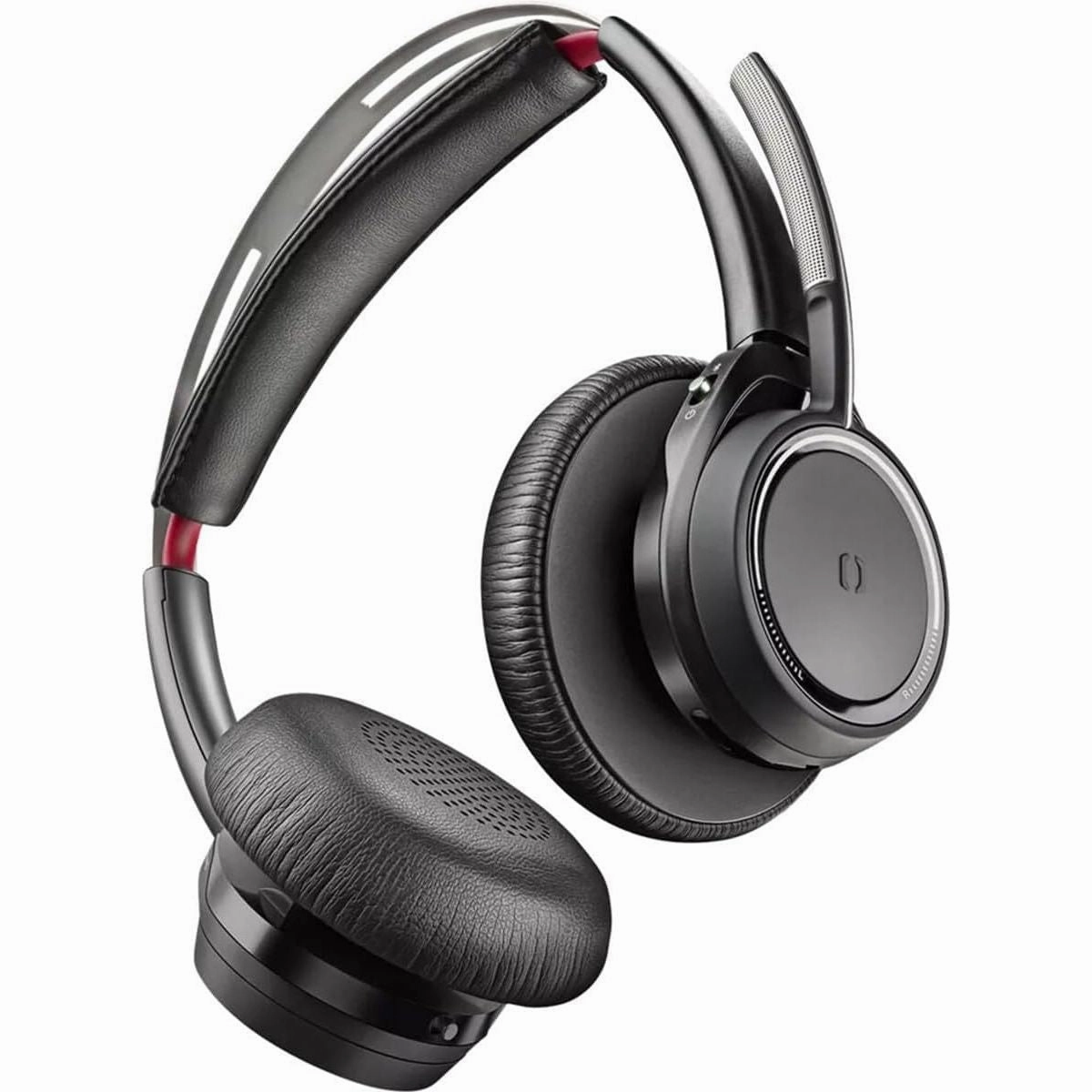 Poly - Voyager Focus 2 UC USB-C Headset with Stand (Plantronics) - Bluetooth Dual-Ear (Stereo) Headset with Boom Mic - USB-C PC/Mac Compatible - Active Noise Canceling - Works with Teams (Certified)