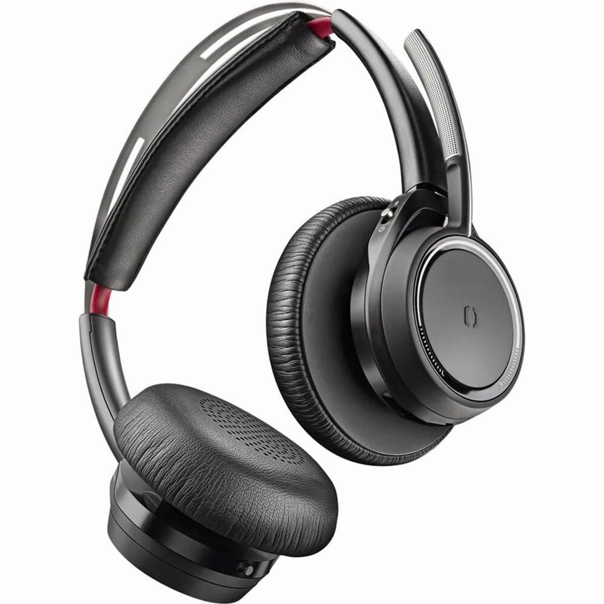 Poly - Voyager Focus 2 UC USB-C Headset with Stand (Plantronics) - Bluetooth Dual-Ear (Stereo) Headset with Boom Mic - USB-C PC/Mac Compatible - Active Noise Canceling - Works with Teams (Certified)