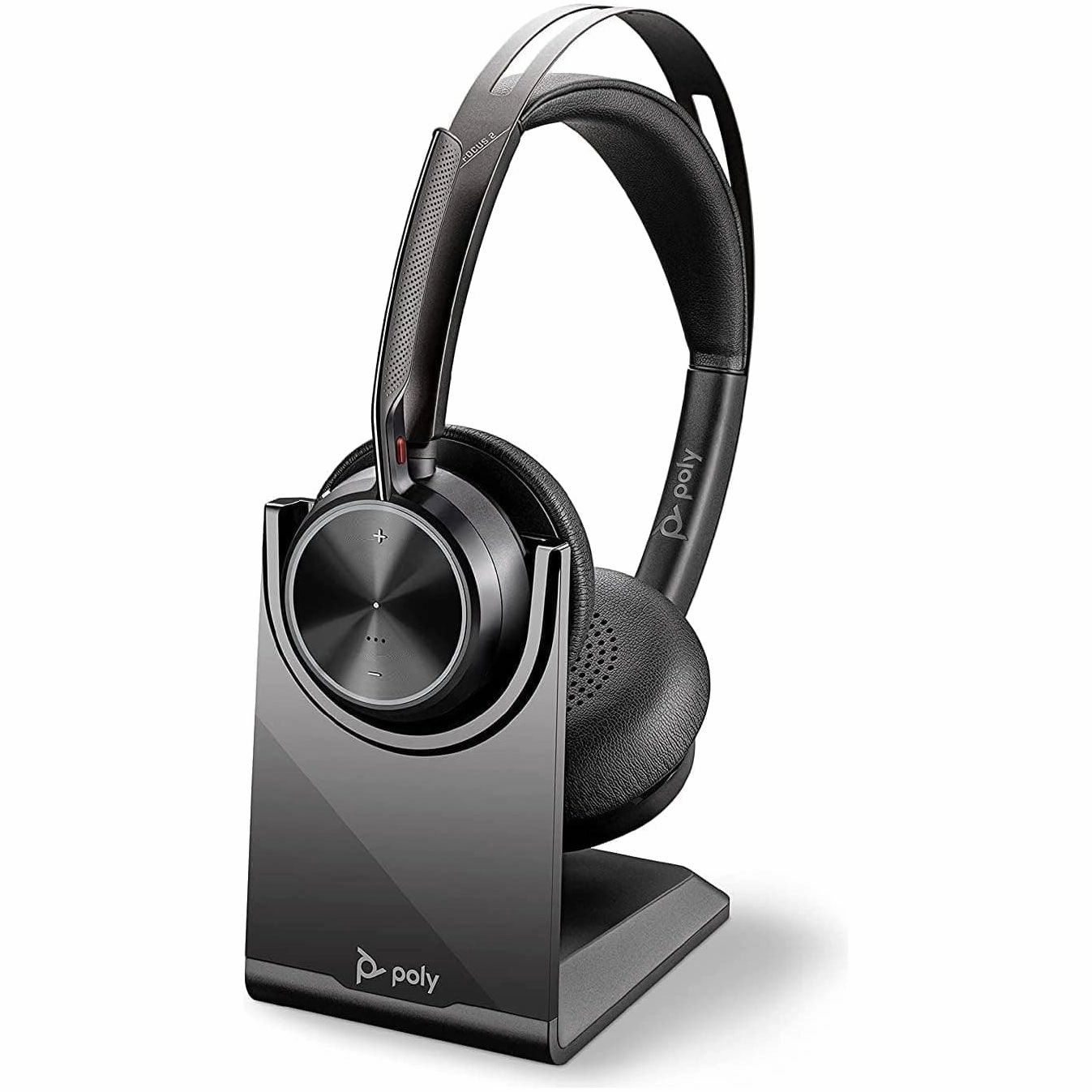 Poly - Voyager Focus 2 UC USB-C Headset with Stand (Plantronics) - Bluetooth Dual-Ear (Stereo) Headset with Boom Mic - USB-C PC/Mac Compatible - Active Noise Canceling - Works with Teams, Zoom & more home and kitchen gadgets, smart home electronics, ki