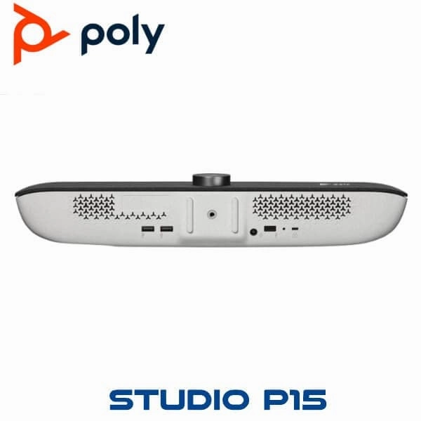 Poly Studio P15 Personal Video Bar - Premium 4K Webcam - Camera, Mics & Speaker