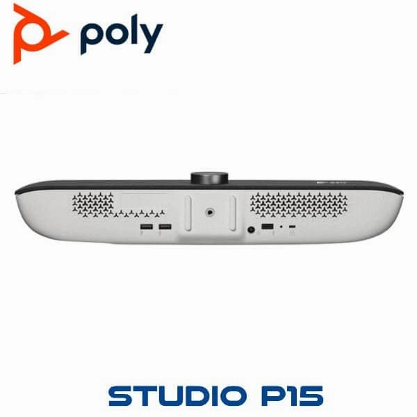 Poly Studio P15 Personal Video Bar - Premium 4K Webcam - Camera, Mics & Speaker