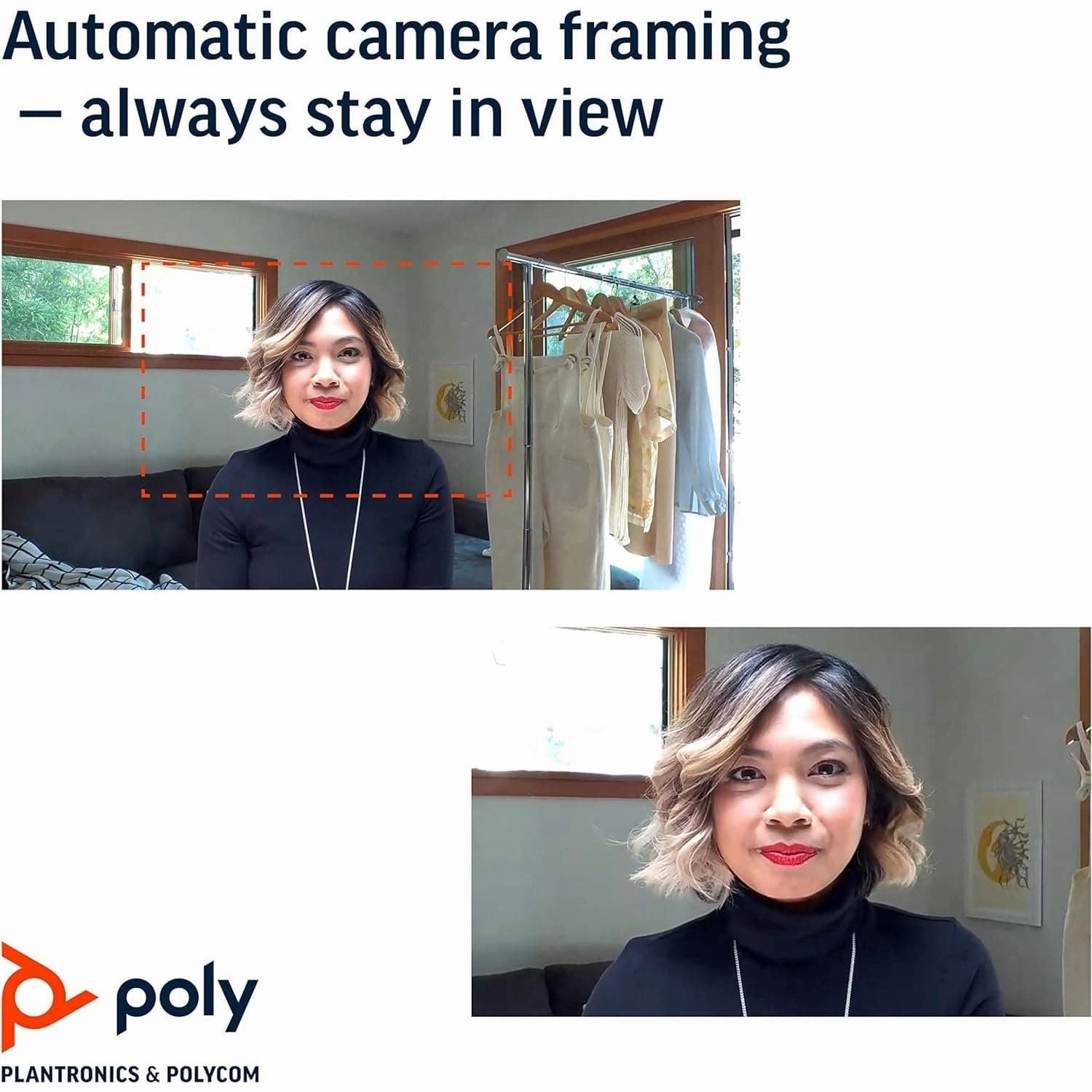 Poly Studio P15 Personal Video Bar - Premium 4K Webcam - Camera, Mics & Speaker