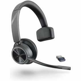 Poly Voyager 4310 UC Wireless Headset - Single-Ear Bluetooth Headset w/Noise-Canceling Boom Mic - Long Battery Life - Connect to PC/Mac/Mobile via Bluetooth - Works w/Teams, Zoom & More, Plantronics home and kitchen gadgets, smart home electronics, kit