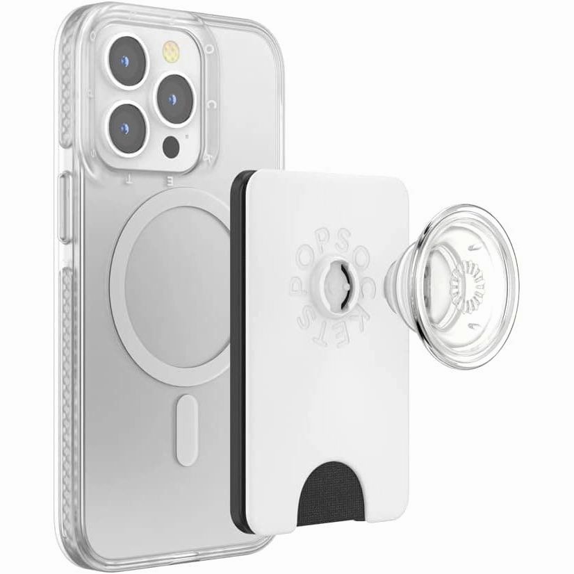 PopSockets Card Holder For Magsafe - Clear White