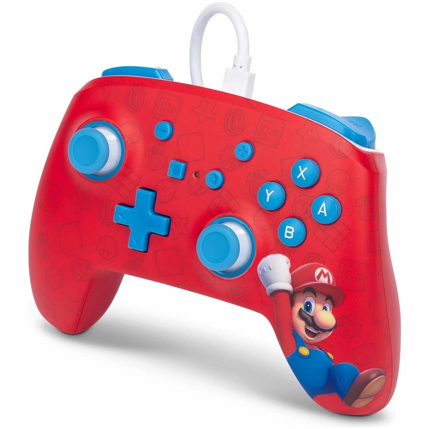 PowerA Enhanced Wired Controller for Nintendo Switch and OLED Model, Advanced Gaming Buttons, 3.5mm Stereo Jack, Anti-Friction Rings - Officially Licensed