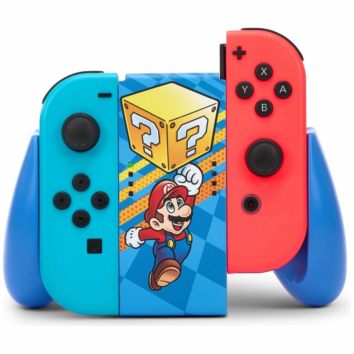 PowerA Joy-Con Comfort Grip for Nintendo Switch, OLED & Lite  Mystery Block Mario Edition, Officially Licensed