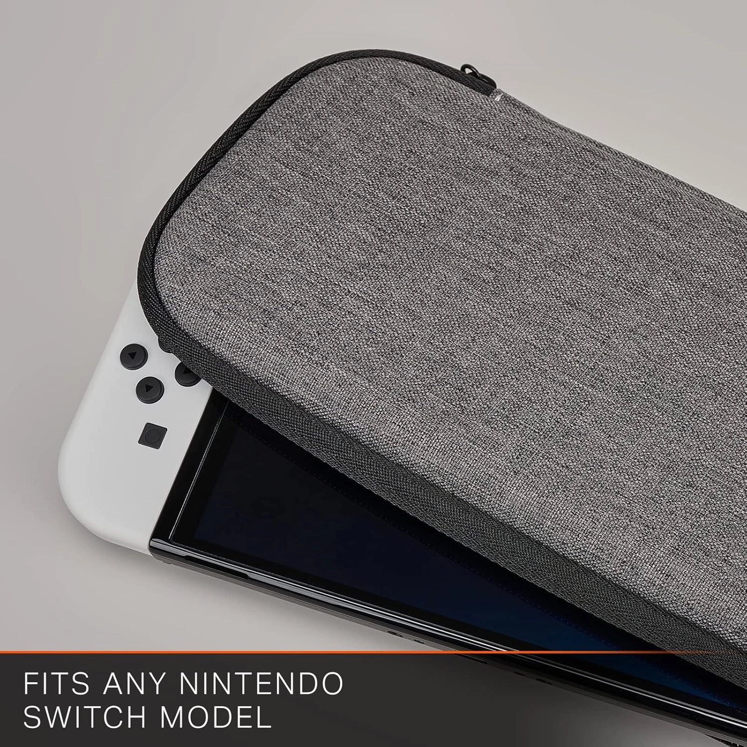 PowerA Slim Case for Nintendo Switch - OLED, Switch & Switch Lite - Charcoal, Protective Gaming Console Case, Officially Licensed