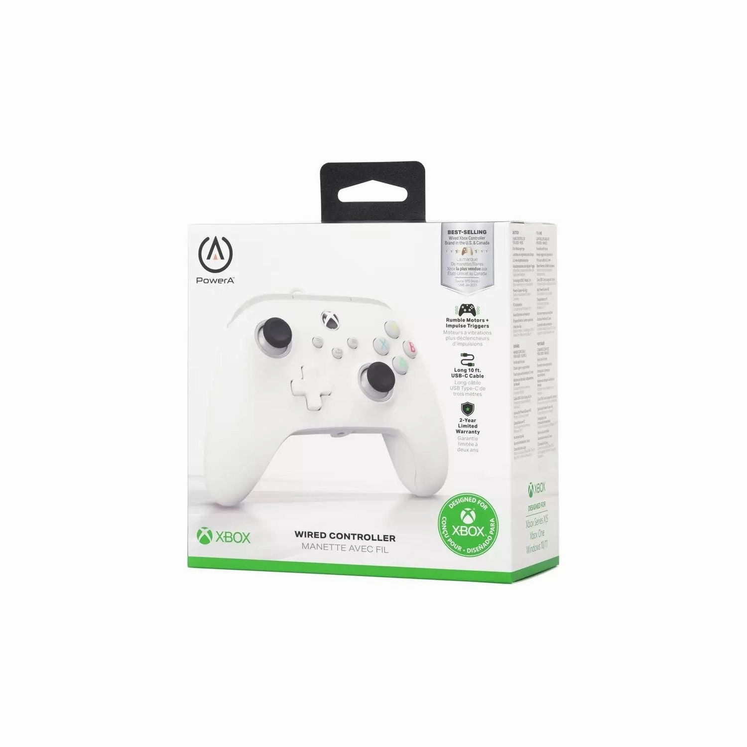 PowerA Xbox Series X/S & Xbox One Wired Controller - White