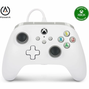 PowerA Xbox Series X/S & Xbox One Wired Controller - White wireless gaming headset, best gaming earbuds, bluetooth earbuds with mic
