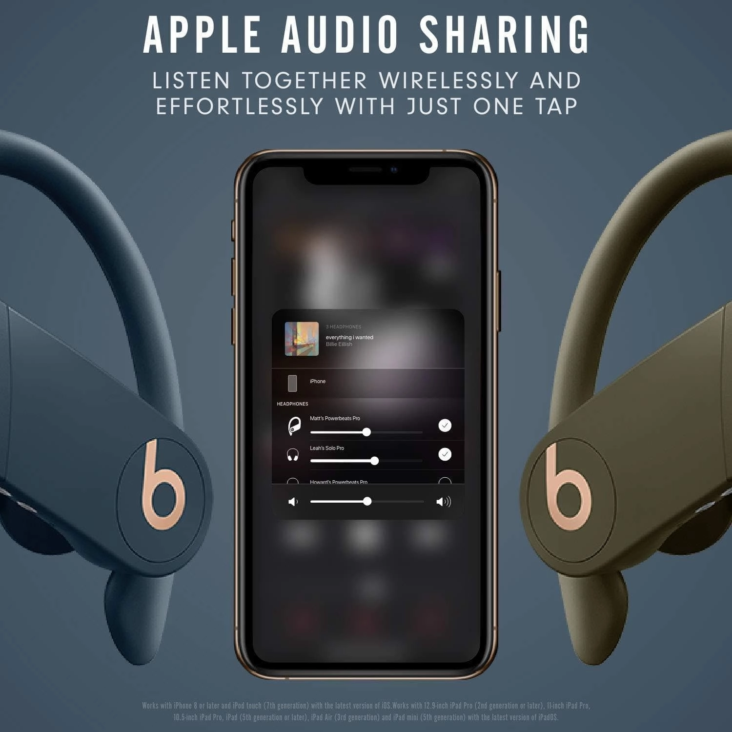 Powerbeats Pro Wireless Earphones - Navy | Apple H1 Chip | Class 1 Bluetooth | 9-Hour Battery | Sweat Resistant | Built-In Mic