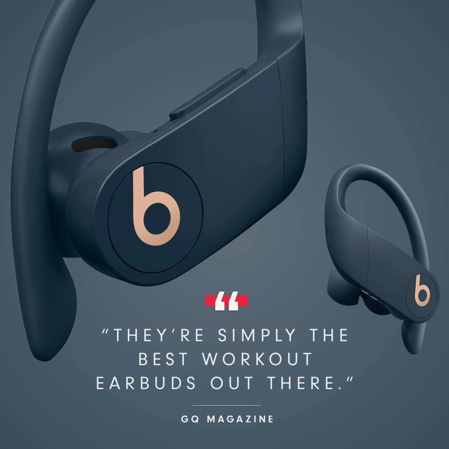Powerbeats Pro Wireless Earphones - Navy | Apple H1 Chip | Class 1 Bluetooth | 9-Hour Battery | Sweat Resistant | Built-In Mic