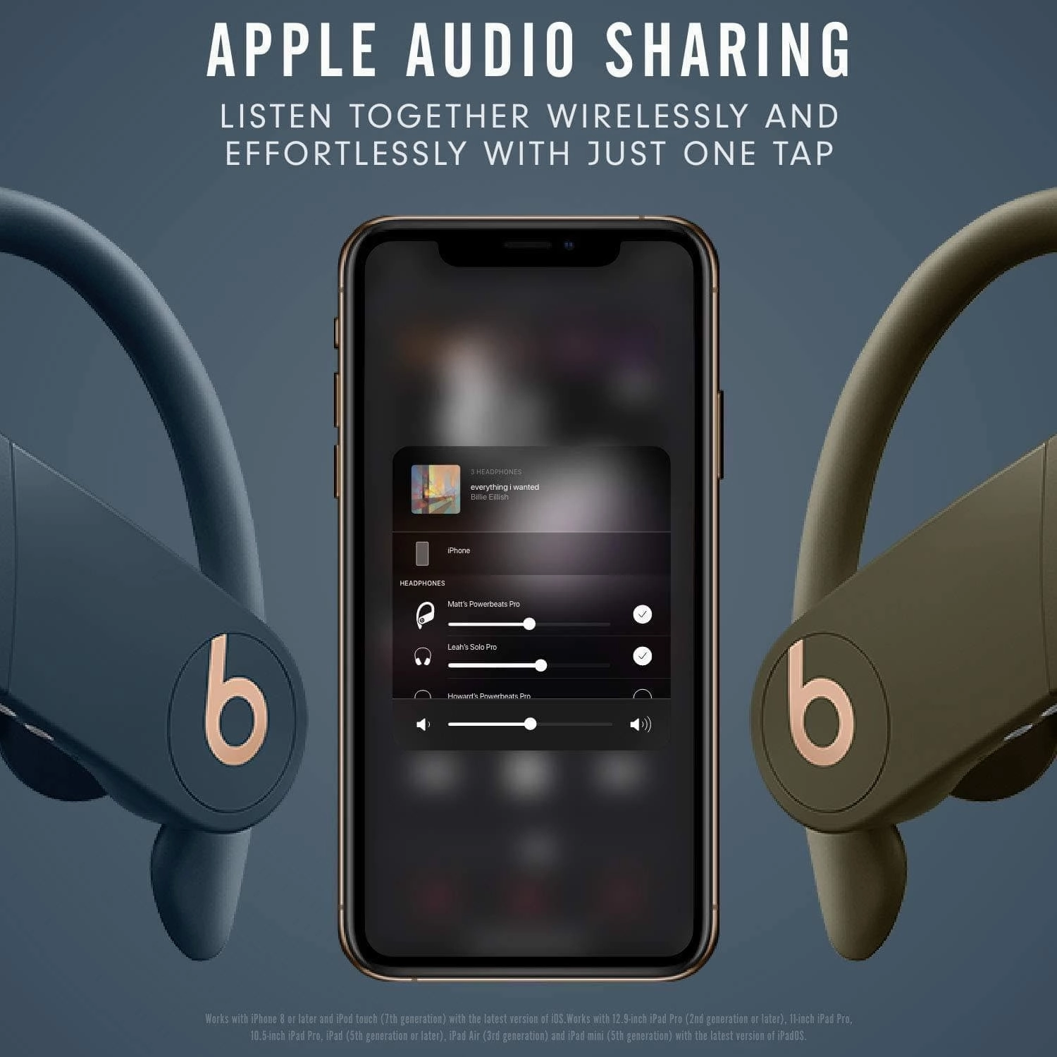 Powerbeats Pro Wireless Earphones - Navy | Apple H1 Chip | Class 1 Bluetooth | 9-Hour Battery | Sweat Resistant | Built-In Mic