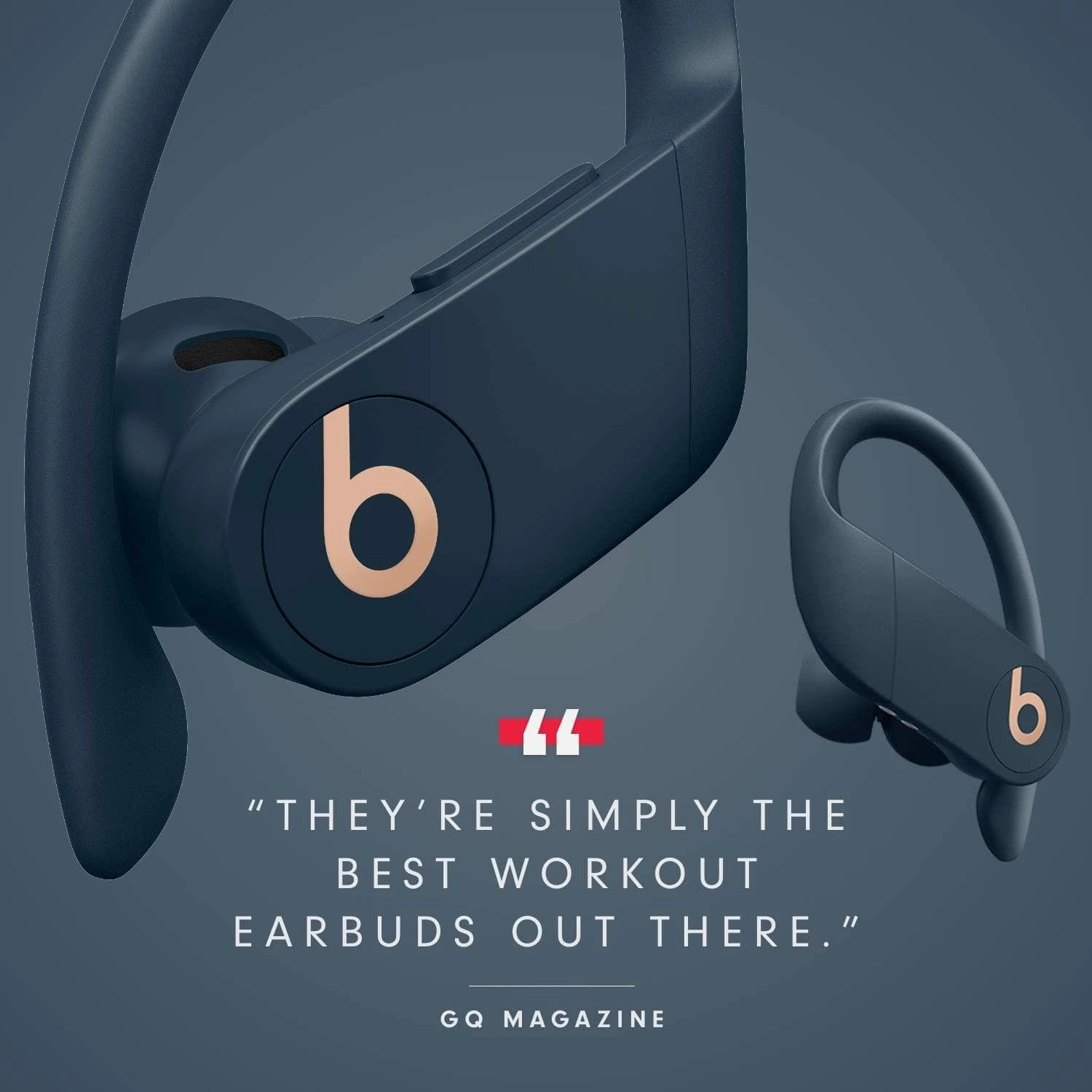 Powerbeats Pro Wireless Earphones - Navy | Apple H1 Chip | Class 1 Bluetooth | 9-Hour Battery | Sweat Resistant | Built-In Mic
