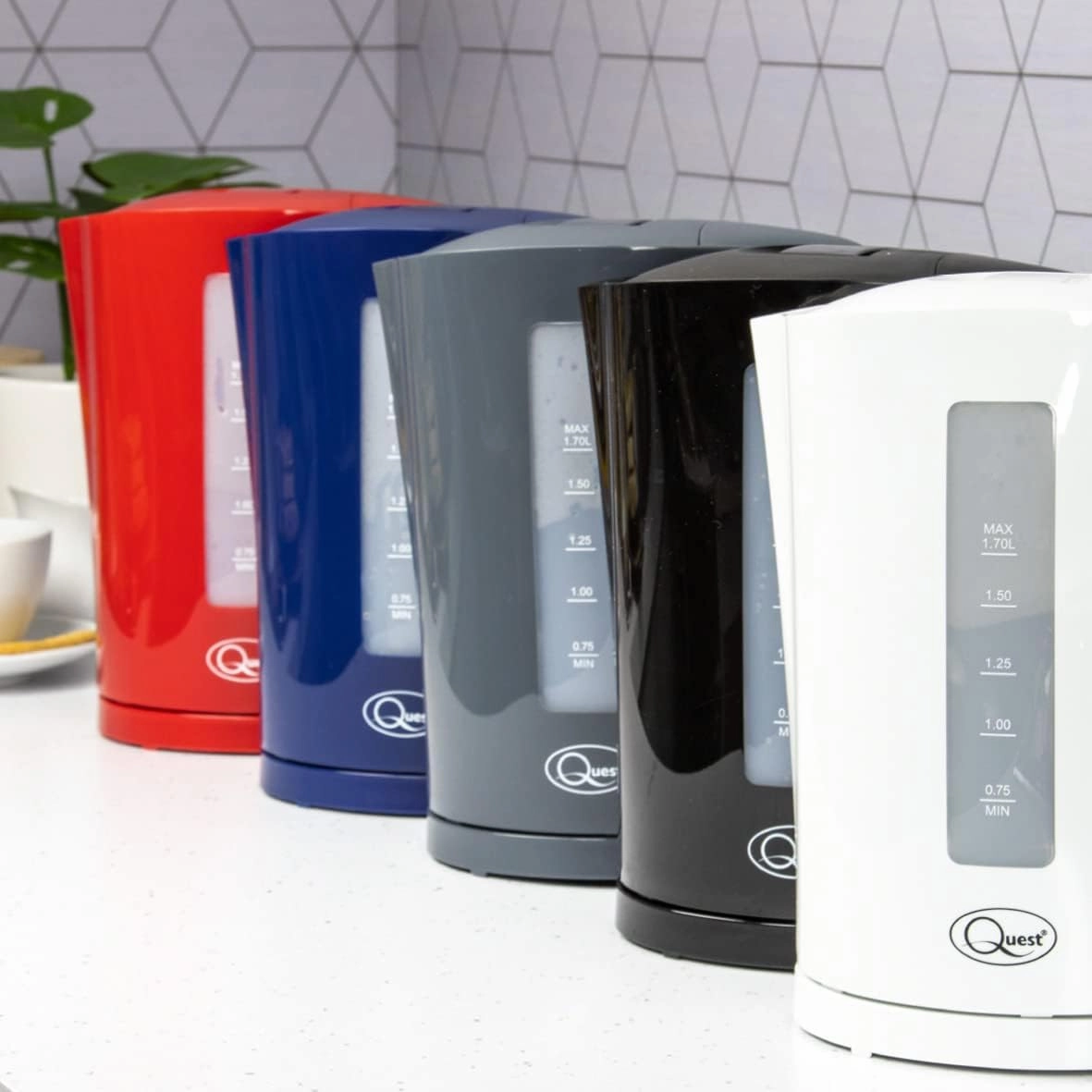 Quest 1.7 Litre Electric Kettle  Grey