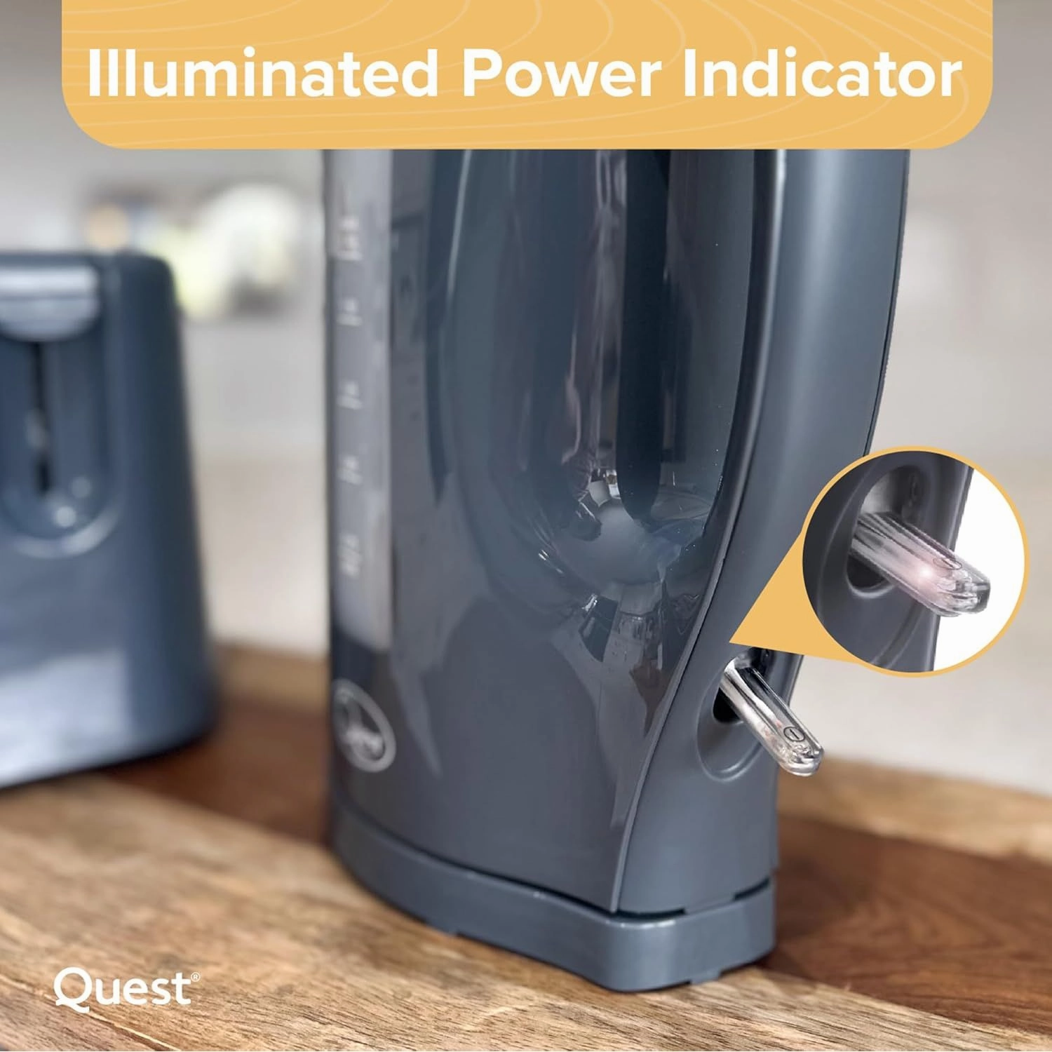 Quest 1.7 Litre Electric Kettle  Grey