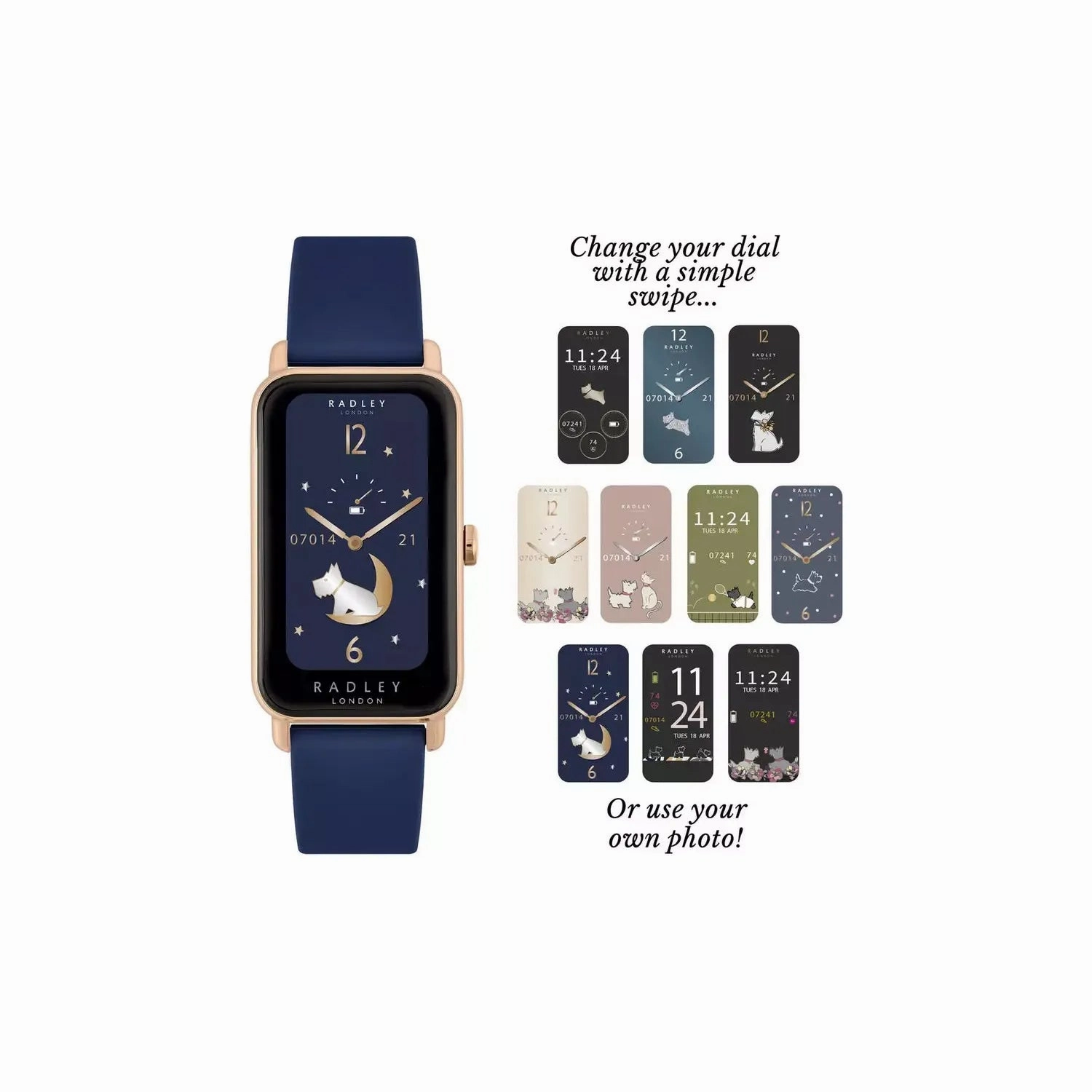 Radley Series 21 Blue Silicone Strap Smart Watch