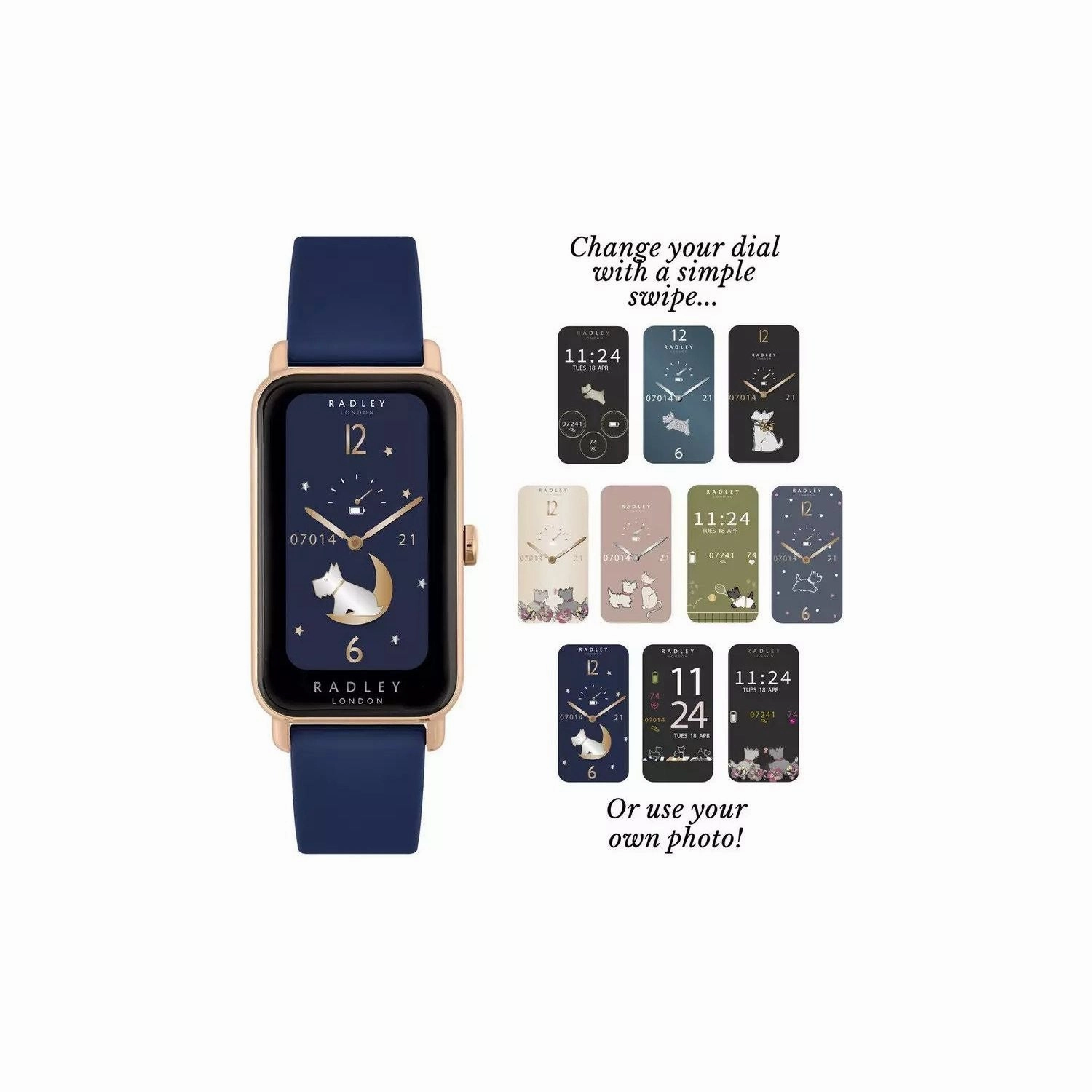Radley Series 21 Smart Watch Blue Silicone Strap