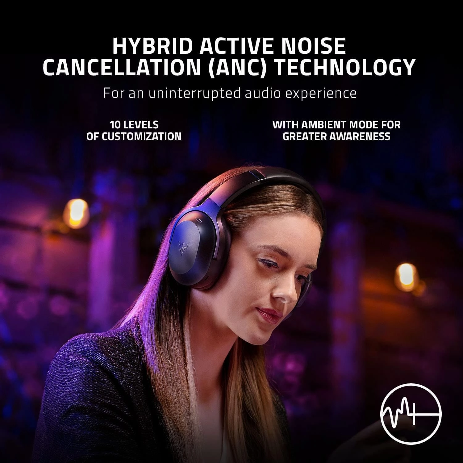 RAZER Barracuda Pro Wireless Noise-Cancelling Gaming Headset - Black
