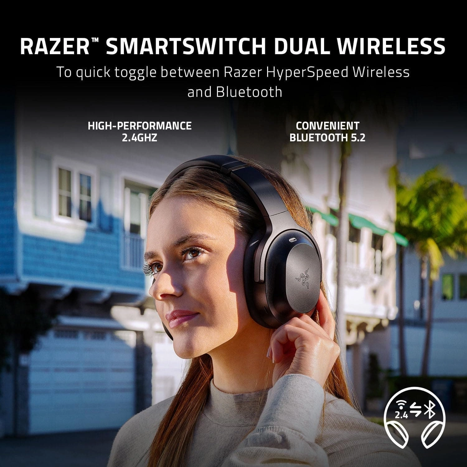 RAZER Barracuda Pro Wireless Noise-Cancelling Gaming Headset - Black