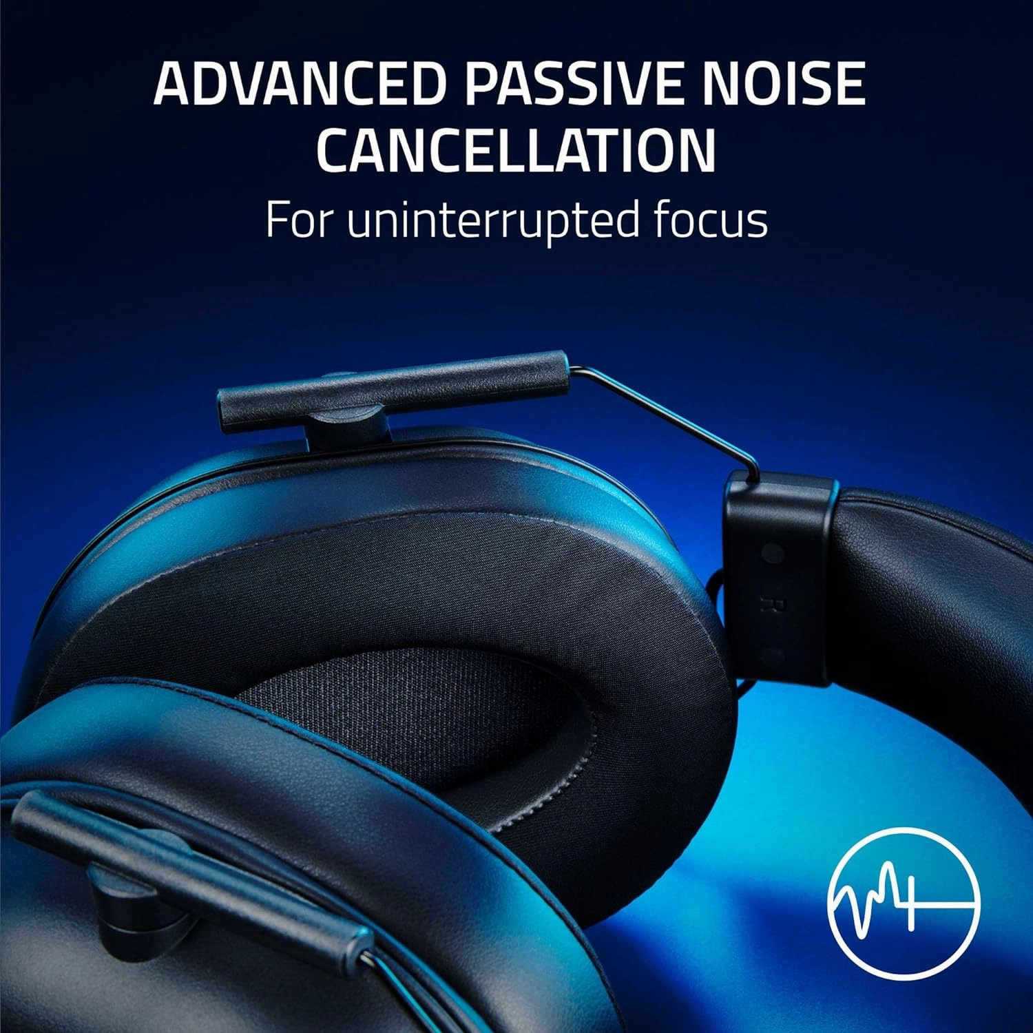 Razer BlackShark V2 X Wired Esports Headset for PlayStation (PS5), 240g, Cardioid Microphone, 50mm Drivers, Passive Noise Cancellation, 3.5mm Connector - Black