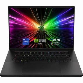 Razer Blade 16 (2024) Gaming Laptop - 16" OLED QHD  240Hz, Intel i9-14900HX, NVIDIA RTX 4070, 16GB DDR5, 1TB SSD - Black (UK Layout) computer monitors, 4k monitor for work, gaming monitors sale