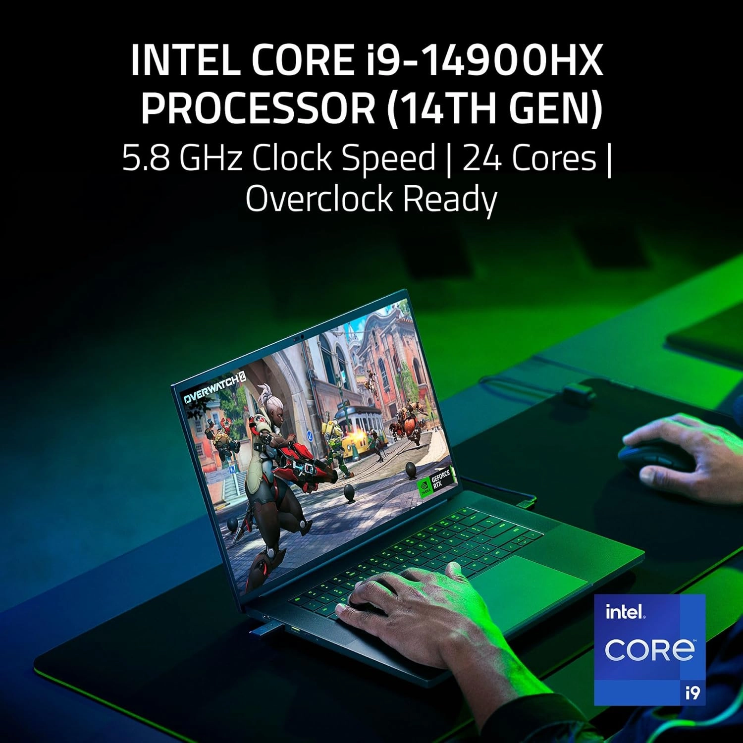 Razer Blade 16 (2024) Gaming Laptop C Intel i9, RTX 4090HX, 16" OLED 240Hz QHD , 64GB DDR5, 4TB SSD, UK Layout, Black