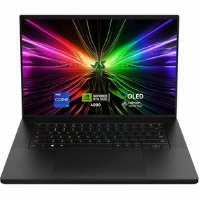 Razer Blade 16 (2024) Gaming Laptop C Intel i9, RTX 4090HX, 16" OLED 240Hz QHD , 64GB DDR5, 4TB SSD, UK Layout, Black computer monitors, 4k monitor for work, gaming monitors sale