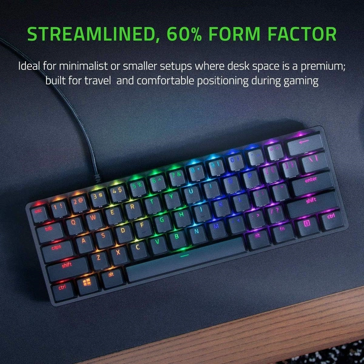 Razer Huntsman Mini Gaming Keyboard - Linear (Red Switches) UK Layout